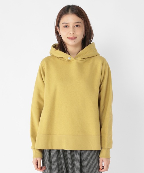 studio CLIP（スタディオクリップ）の「裏起毛フードパーカー（パーカー・レディース・アイボリー/ライトグレー/パープル/マスタード・FREE）」の9枚目の写真