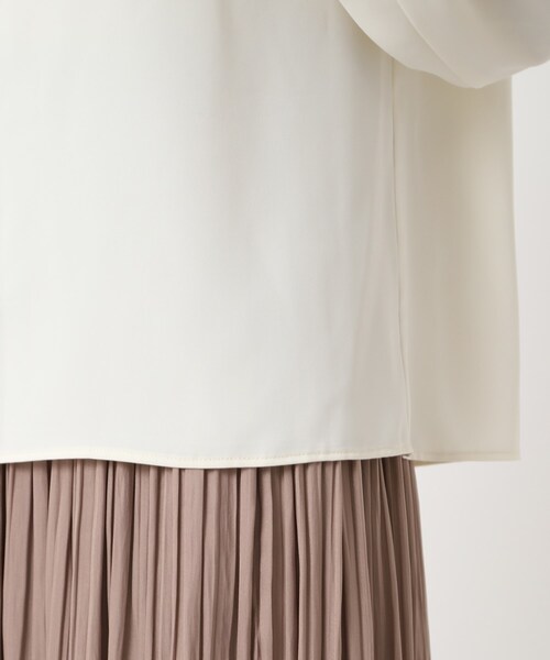 SHOO・LA・RUE（シューラルー）の「◆【S-3L】スタンドフリルブラウス（シャツ/ブラウス・レディース・アイボリー/ブラック・01/02/03/04/05）」の9枚目の写真