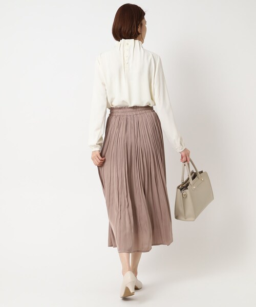 SHOO・LA・RUE（シューラルー）の「◆【S-3L】スタンドフリルブラウス（シャツ/ブラウス・レディース・アイボリー/ブラック・01/02/03/04/05）」の22枚目の写真