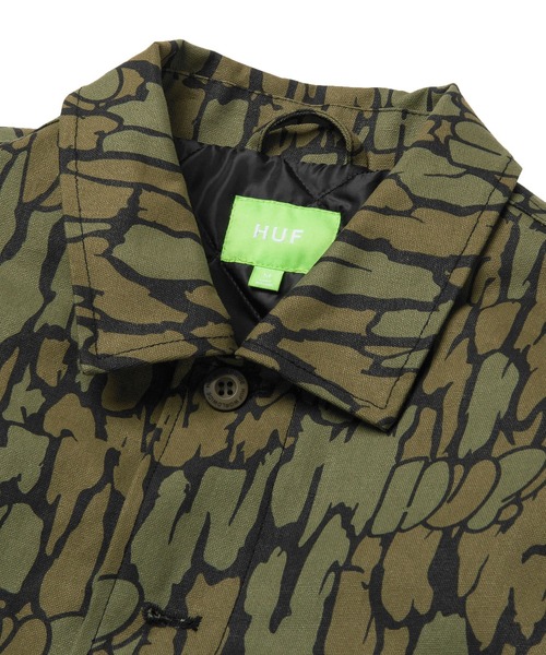 HUF（ハフ）の「HUDSON CAMO WORK JACKET / HUF ワークジャケット（ブルゾン・メンズ・カモフラージュ・SMALL/MEDIUM/LARGE/X-LARGE/XX-LARGE）」の9枚目の写真