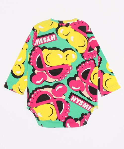 HYSTERIC MINI（ヒステリックミニ）の「MY FIRST HYSTERIC ROLLINGMINI総柄長袖ロンパース（ロンパース・キッズ・グリーン系その他/ブルー系その他・70/80）」の3枚目の写真