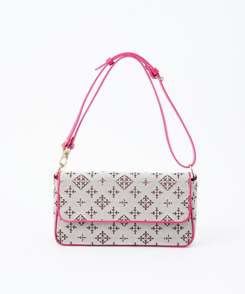 russet(ラシット)の「カラーパイピングショルダーバッグ(CE-589)(ショルダーバッグ・レディース・ホワイト/ピンク/イエロー/イエロー系その他/ベージュ/ライトグレー・FREE)」の6枚目の写真