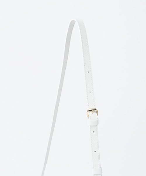 russet(ラシット)の「カラーパイピングショルダーバッグ(CE-589)(ショルダーバッグ・レディース・ホワイト/ピンク/イエロー/イエロー系その他/ベージュ/ライトグレー・FREE)」の10枚目の写真