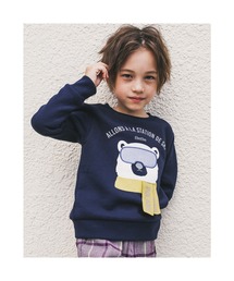 BeBe | BeBe/裏毛裏起毛シロクマトレーナー(80~140cm)(スウェット)