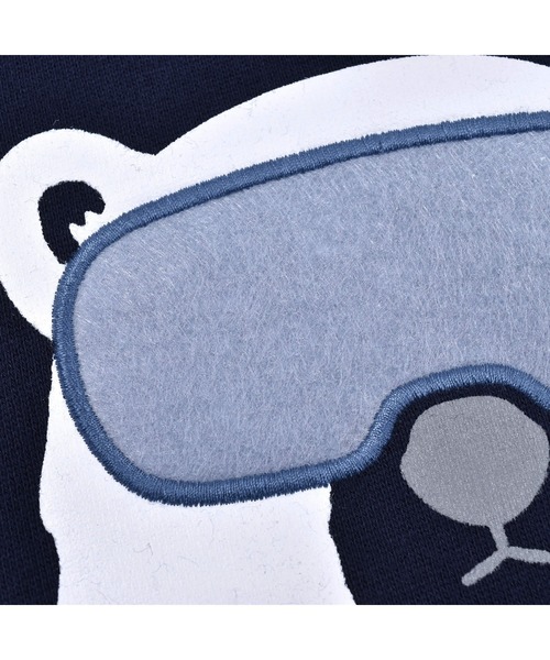 BeBe（ベベ）の「BeBe/裏毛裏起毛シロクマトレーナー(80~140cm)（スウェット・キッズ・ブルー/ネイビー・120/140/130/80/100/110/90）」の19枚目の写真