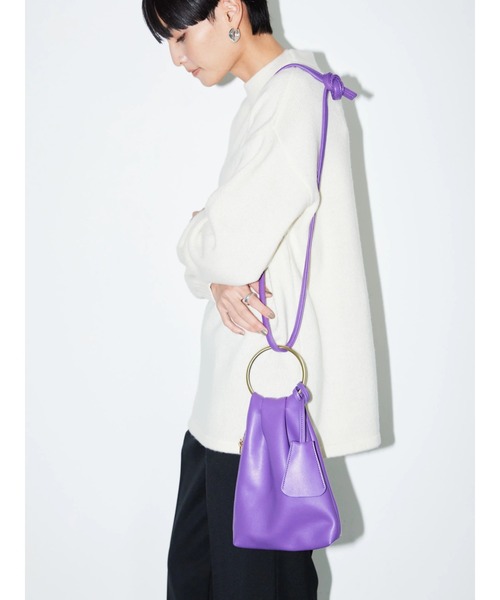 AMERICAN HOLIC（アメリカンホリック）の「キーケース付リングミニショルダーバッグ（ショルダーバッグ・レディース・パープル/ブラック/カーキ/アイボリー・FREE）」の8枚目の写真