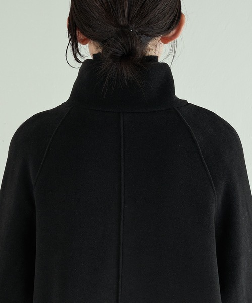 COLLAGE GALLARDAGALANTE(コラージュガリャルダガランテ)の「キルト付き/ニットメルトンスタンドカラーコート(その他アウター・レディース・ブラック/ライム/アイボリー・FREE)」の18枚目の写真