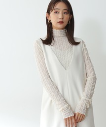 N.（N. Natural Beauty Basic） | 【追加生産】◆シアーウェーブカットソー(Tシャツ/カットソー)