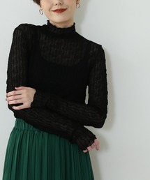 N.（N. Natural Beauty Basic） | 【追加生産】◆シアーウェーブカットソー(Tシャツ/カットソー)