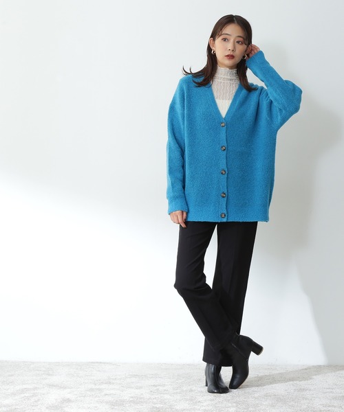 N.（N. Natural Beauty Basic）（エヌエヌナチュラルビューティーベーシック）の「【追加生産】◆シアーウェーブカットソー（Tシャツ/カットソー・レディース・ブラック/オフホワイト・MEDIUM）」の11枚目の写真