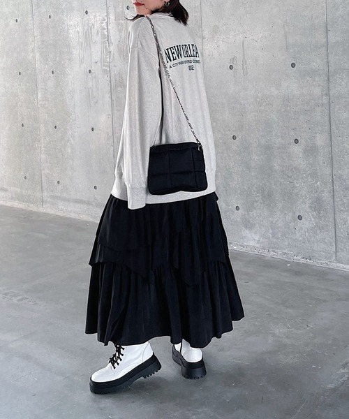 PAGEBOY(ページボーイ)の「フリルティアードスカート(スカート・レディース・ブラック/オフホワイト/グレー/グレー系その他/アイボリー・FREE)」の19枚目の写真