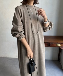 【WEB限定】ツイルコクーンワンピース