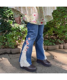 ピンクハウス ジーンズ セール】 ○kotohayokozawa×PINK HOUSE CHERRY EMBROIDERY