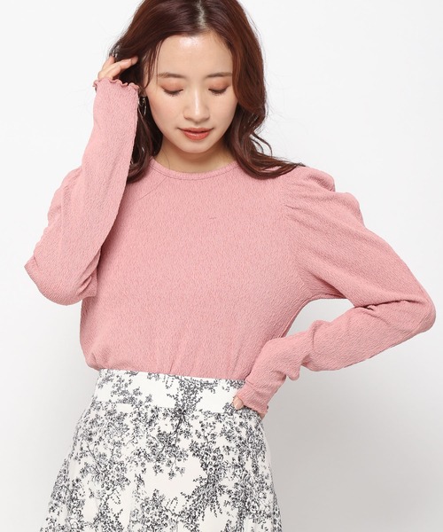 mysty woman(ミスティウーマン)の「パワショルストレッチプルオーバー 184568(Tシャツ/カットソー・レディース・ブラック/ピンク/オフホワイト・FREE)」の14枚目の写真