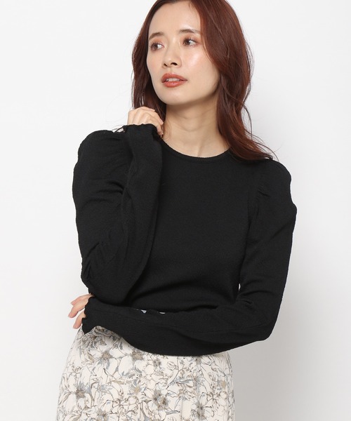mysty woman(ミスティウーマン)の「パワショルストレッチプルオーバー 184568(Tシャツ/カットソー・レディース・ブラック/ピンク/オフホワイト・FREE)」の15枚目の写真