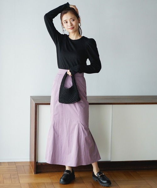 mysty woman(ミスティウーマン)の「パワショルストレッチプルオーバー 184568(Tシャツ/カットソー・レディース・ブラック/ピンク/オフホワイト・FREE)」の20枚目の写真
