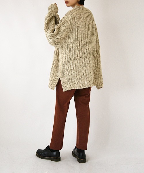 and it_（アンドイット）の「ローゲージミックスカラーニット（ニット/セーター・レディース・ベージュ/ブラック/ブルー・M/L）」の14枚目の写真