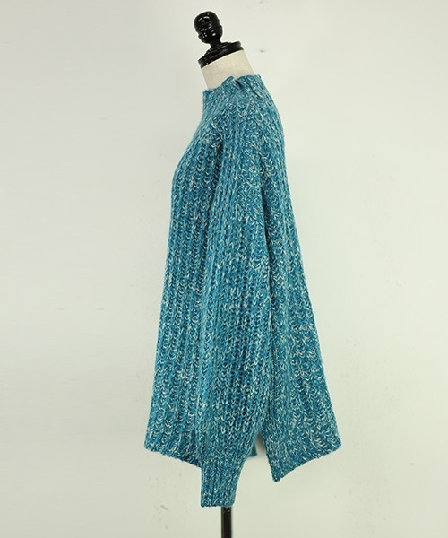 and it_（アンドイット）の「ローゲージミックスカラーニット（ニット/セーター・レディース・ベージュ/ブラック/ブルー・M/L）」の21枚目の写真