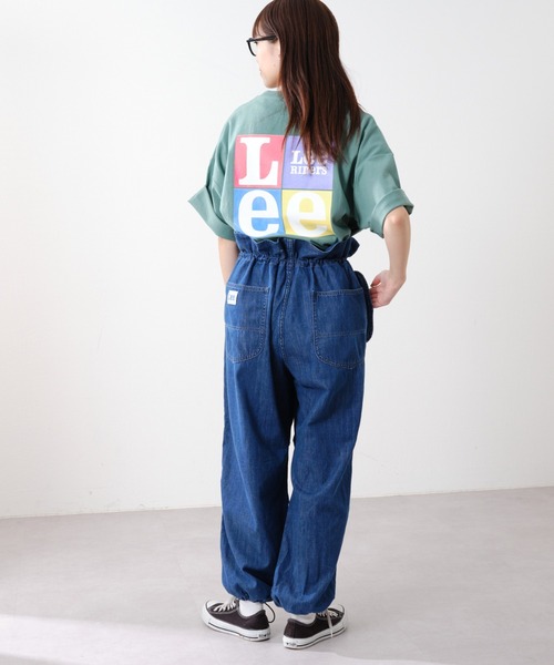 Lee×チャオパニック　ペインターパンツ　W77cm　ルーズテーパードデニム　白 Lee×チャオパニック ペインターパンツ W77cm ルーズテーパード