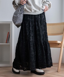 WEGO | WEGO/フラワーシャギーティアードスカート(スカート)