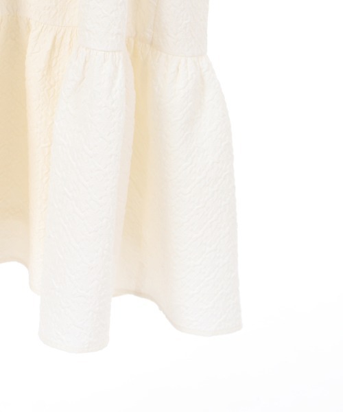 axes femme POETIQUE（アクシーズファムポエティック）の「ふくれジャカードキャミワンピース（ワンピース・レディース・ミント/キナリ/ブラック・MEDIUM）」の12枚目の写真