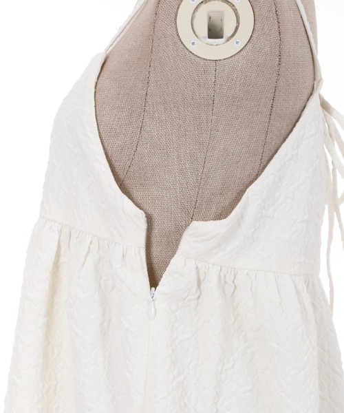 axes femme POETIQUE（アクシーズファムポエティック）の「ふくれジャカードキャミワンピース（ワンピース・レディース・ミント/キナリ/ブラック・MEDIUM）」の15枚目の写真