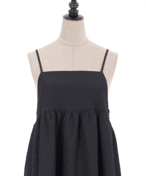 axes femme POETIQUE（アクシーズファムポエティック）の「ふくれジャカードキャミワンピース（ワンピース・レディース・ミント/キナリ/ブラック・MEDIUM）」の21枚目の写真