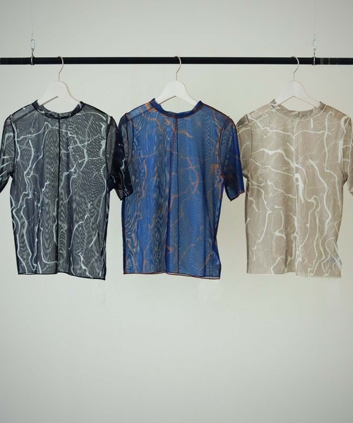 cheriella（シェリエラ）の「【cheriella】WEB限定マーブルハイネックシアートップス半袖　新色追加（Tシャツ/カットソー・レディース・グレイッシュベージュ/ブラック/ブルー/カーキ/グレー/ブルーグリーン/グレー系その他/ワイン・M）」の21枚目の写真