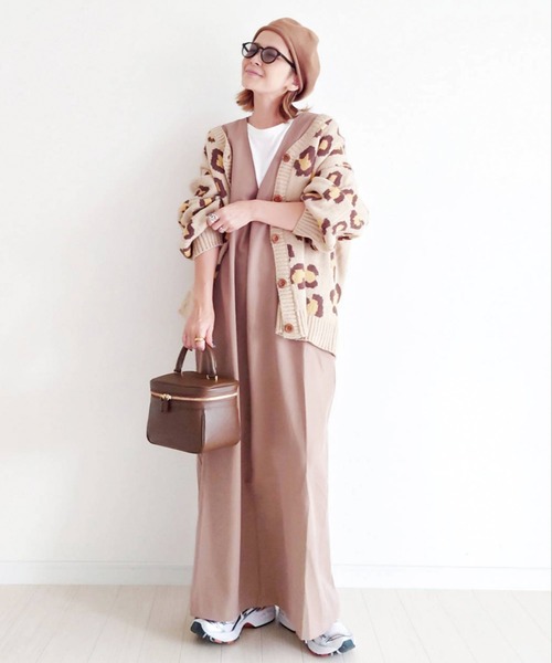 CORNERS(コーナーズ)の「CORNERS by yui 3wayロングジャンスカ(ジャンパースカート・レディース・ブラック/ライトグレー/オフホワイト/ベージュ・L/M)」の15枚目の写真