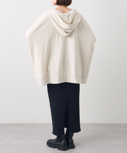 russet（ラシット）の「スウェットポンチョ(O-063)（パーカー・レディース・ブラック/ネイビー/ホワイト・FREE）」の9枚目の写真