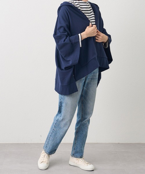 russet（ラシット）の「スウェットポンチョ(O-063)（パーカー・レディース・ブラック/ネイビー/ホワイト・FREE）」の15枚目の写真