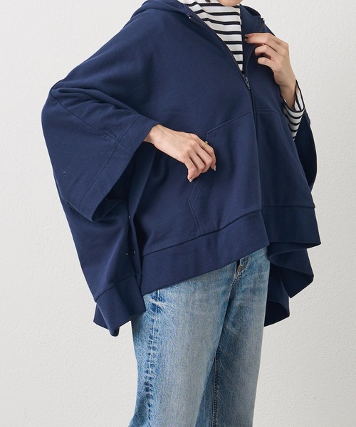 russet（ラシット）の「スウェットポンチョ(O-063)（パーカー・レディース・ブラック/ネイビー/ホワイト・FREE）」の16枚目の写真
