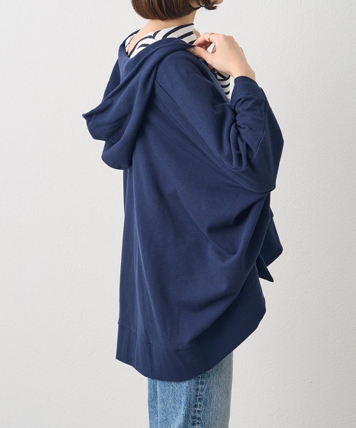 russet（ラシット）の「スウェットポンチョ(O-063)（パーカー・レディース・ブラック/ネイビー/ホワイト・FREE）」の18枚目の写真