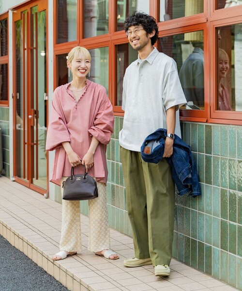 FREAK'S STORE（フリークスストア）の「【限定展開】 インド クルミボタン ブラウス（シャツ/ブラウス・レディース・ブルーグリーン/ブラック/オフホワイト/ブルー/ラベンダー/イエロー/ピンク・ﾌﾘ-）」の12枚目の写真