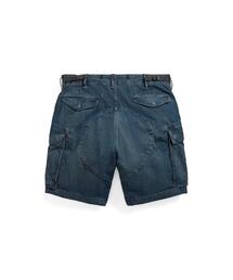 RRL ダブルアールエル　インディゴ チェック リネン ショートパンツ28 RRL - RRL ダブルアールエル INDIGO DYE SWEAT SHORTS