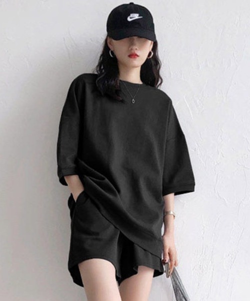 wears（ウェアーズ）の「【セットアップ】無地 カジュアルルームウェア（ルームウェア/パジャマ・レディース・ブラック/グレー/ホワイト・FREE）」の14枚目の写真