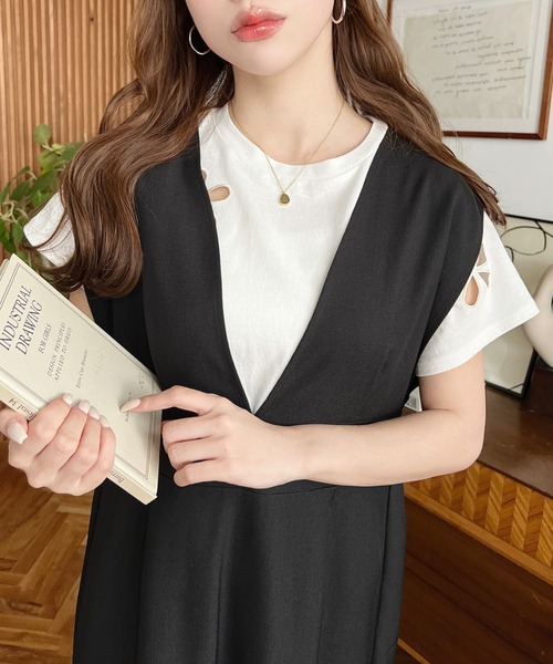 EXCENTRIQUE ジャンスカ EXCENTRIQUE | エクサントリーク ジャンパースカート (USED)の