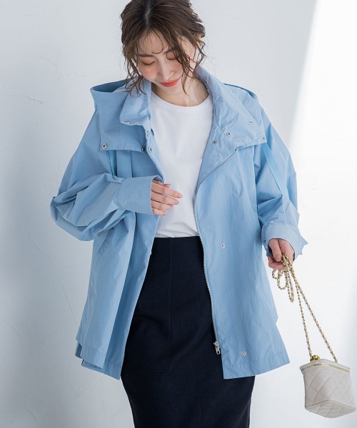 VICKY(ビッキー)の「【機能的でお洒落に着回せる】マウンテンパーカー《手洗い可能》(その他アウター・レディース・カーキ/ブラック/ホワイト/ピンク/ブルー・M)」の22枚目の写真