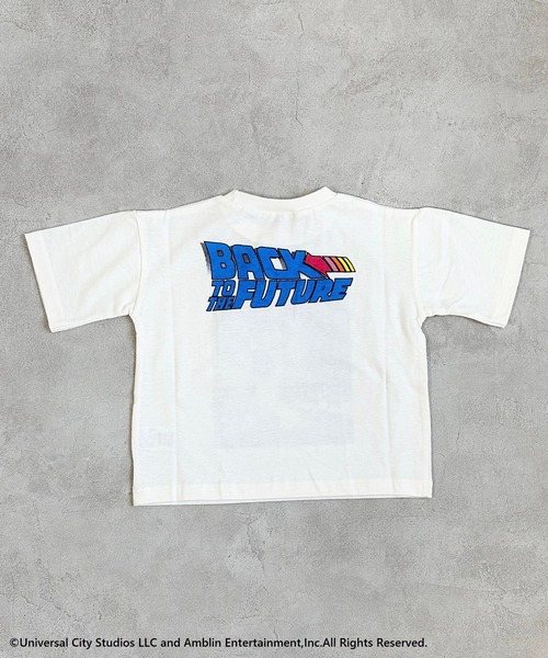 MARKEY'S(マーキーズ)の「【BACK TO THE FUTURE】プリントTシャツ(80~150cm)(Tシャツ/カットソー・キッズ・ホワイト/チャコール・80/90/100/110/120/130/140/150)」の4枚目の写真