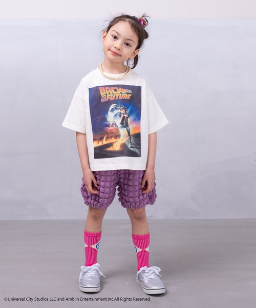 MARKEY'S(マーキーズ)の「【BACK TO THE FUTURE】プリントTシャツ(80~150cm)(Tシャツ/カットソー・キッズ・ホワイト/チャコール・80/90/100/110/120/130/140/150)」の6枚目の写真