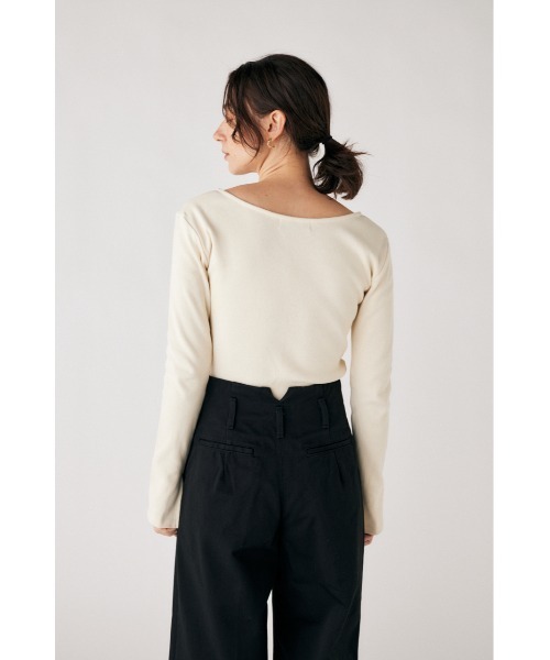 rom Deep V neck mellow body ボディースーツ rom Deep V neck mellow body ボディースーツ