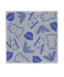 EMPORIO ARMANI（エンポリオアルマーニ）の「EMPORIO ARMANI 綿100％ マンガベア＆ロゴ総柄 タオルハンカチ 02340020（ハンカチ/ハンドタオル）」