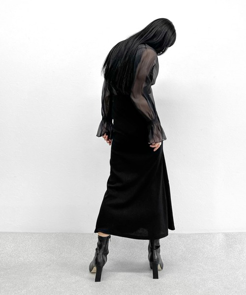 LVEU.(ラブユ.)の「Asymmetric mermaid skirt / アシンメトリーマーメイドスカート(スカート・レディース・グレー/ブラック・FREE)」の8枚目の写真