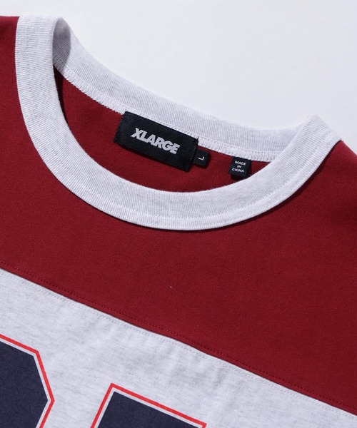 XLARGE(エクストララージ)の「FOOTBALL S/S TEE(Tシャツ/カットソー・メンズ・ネイビー/バーガンディー/ブラック・M/L/XL/S)」の5枚目の写真