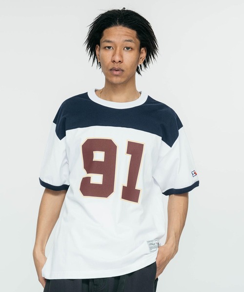 XLARGE(エクストララージ)の「FOOTBALL S/S TEE(Tシャツ/カットソー・メンズ・ネイビー/バーガンディー/ブラック・M/L/XL/S)」の9枚目の写真