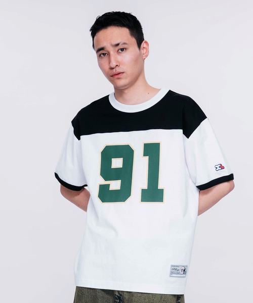 XLARGE(エクストララージ)の「FOOTBALL S/S TEE(Tシャツ/カットソー・メンズ・ネイビー/バーガンディー/ブラック・M/L/XL/S)」の16枚目の写真