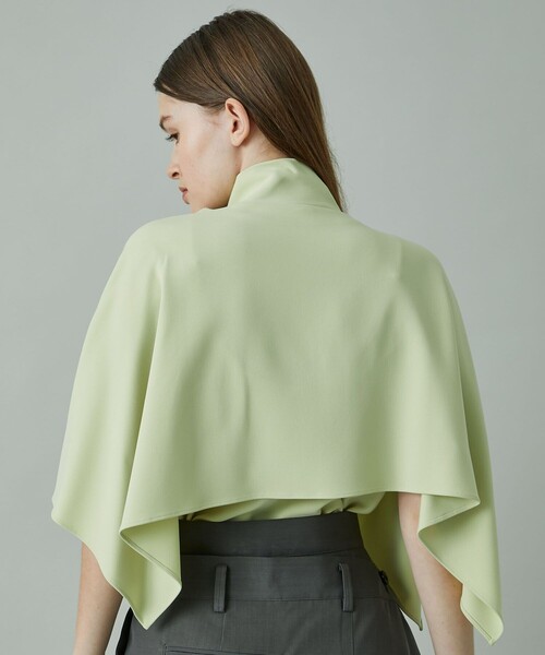 rito structure（リトストラクチャー）の「Triacetate Double Cloth Bow-Tie Cape Blouse（その他トップス・レディース・ブラック/イエロー・2）」の10枚目の写真