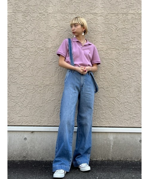 GAP（ギャップ）の「ストレッチピケ ブラナンベアポロシャツ(ユニセックス)（ポロシャツ・メンズ・ホワイト/ネイビー/ライラック/ブラック/グリーン/ブラウン・XL/L/XS/S/M）」の19枚目の写真