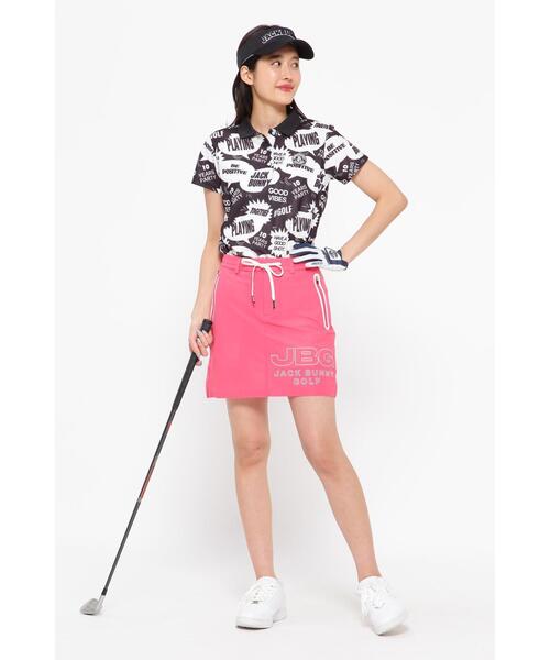 Jack Bunny!!（ジャックバニー）の「【Jack Bunny!!】COOL PASS 半袖ポロシャツ ＜スピーチバルーン柄＞（ポロシャツ・レディース・ホワイト系その他/ブラック系その他・SMALL/MEDIUM/LARGE）」の13枚目の写真