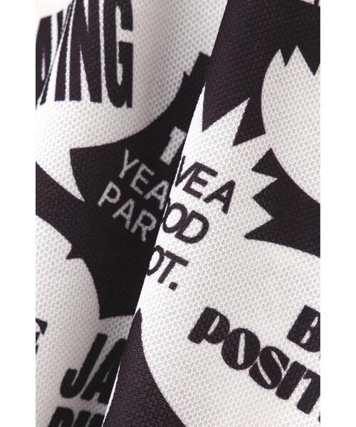 Jack Bunny!!（ジャックバニー）の「【Jack Bunny!!】COOL PASS 半袖ポロシャツ ＜スピーチバルーン柄＞（ポロシャツ・レディース・ホワイト系その他/ブラック系その他・SMALL/MEDIUM/LARGE）」の10枚目の写真